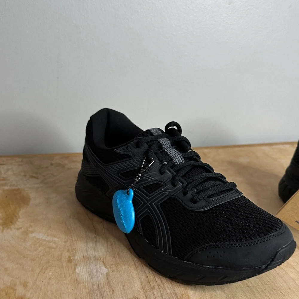 ASICS Men's Black Athletic Shoes size 8 - Picture 7 of 9